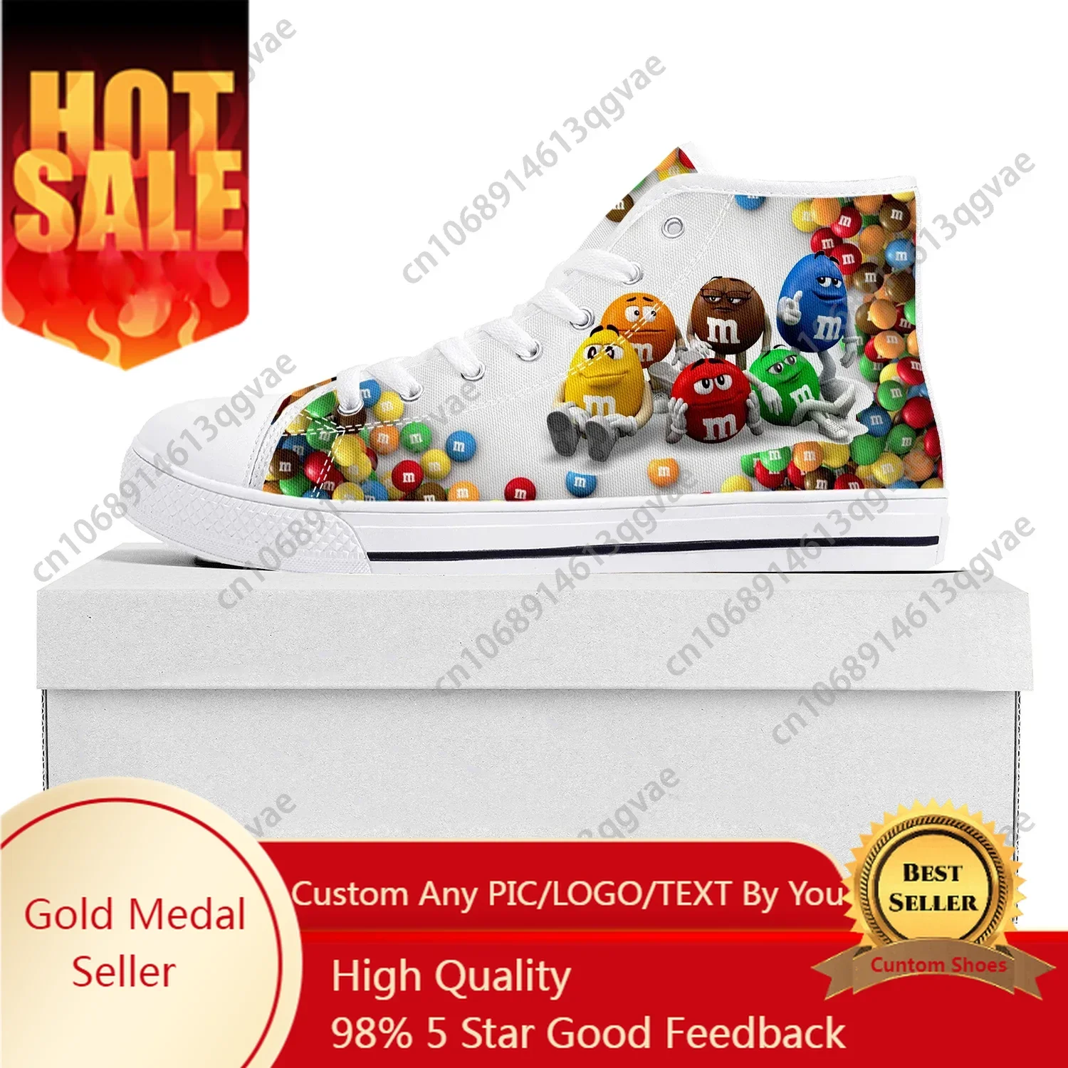 M Chocolate Cartoon High Top Sneakers Mens Womens Pop Teenager Canvas Sneaker Casual Couple Shoes Custom Shoe White
M Chocolate Cartoon High Top Sneakers Mens Womens Pop Teenager Canvas Sneaker Casual Couple Shoes Custom Shoe White