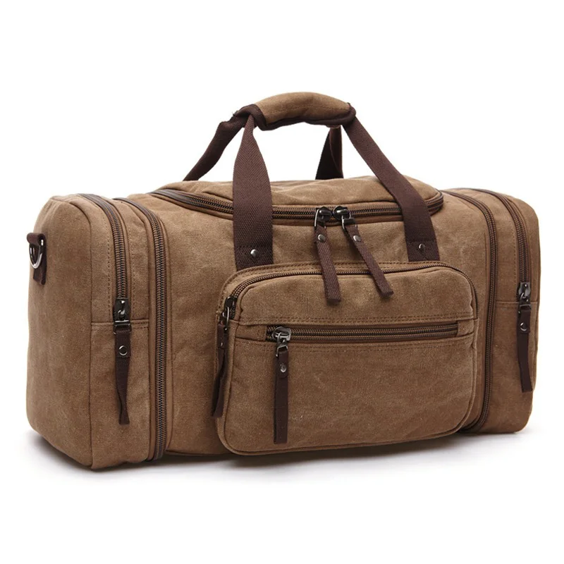 Men's Large Capacity Canvas Travel Bag Duffel Carry on Luggage Weekend Tote - Roomy Storage for Travel Essentials
Men's Large Capacity Canvas Travel Bag Duffel Carry on Luggage Weekend Tote - Roomy Storage for Travel Essentials