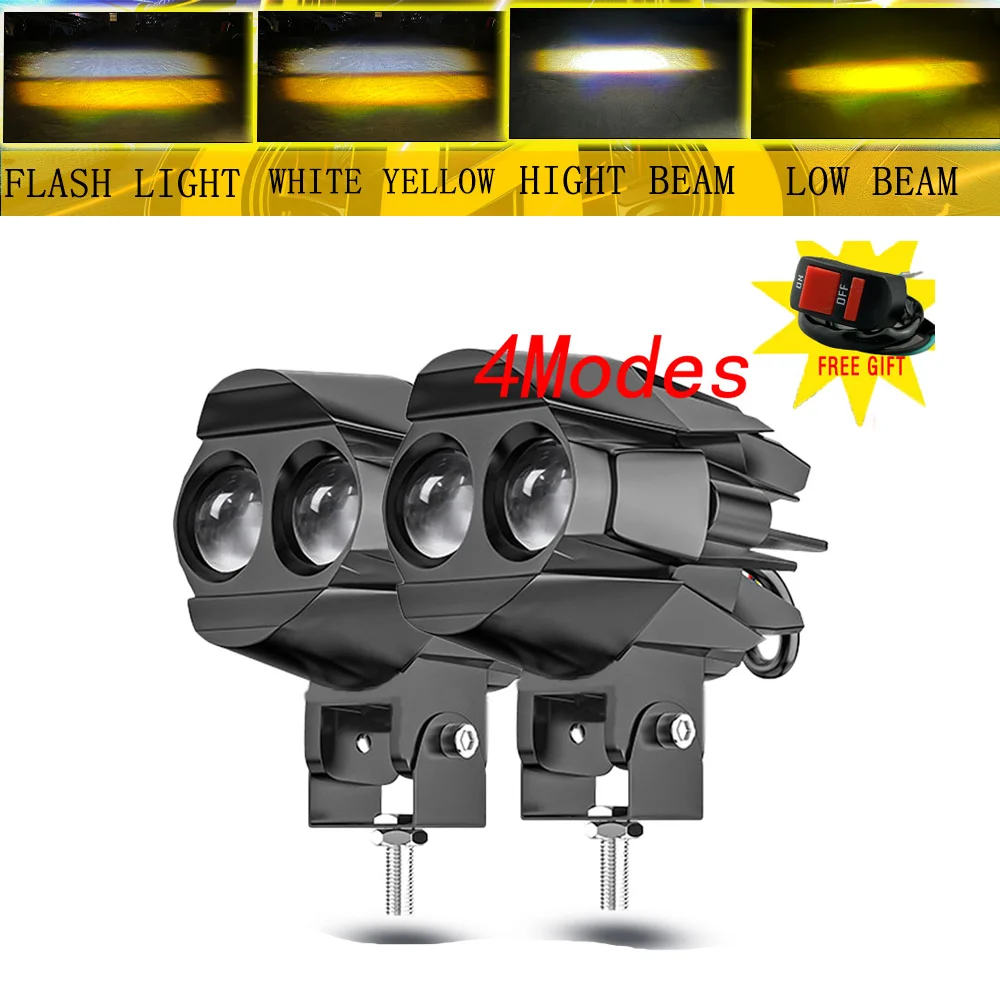NORGOS 2Pcs Auxiliary Motorcycle Spotlight Headlight LED Fog Light Lamps 12V 24V for BMW Honda Yamaha Suzuki Hero Italika Jawa
NORGOS 2Pcs Auxiliary Motorcycle Spotlight Headlight LED Fog Light Lamps 12V 24V for BMW Honda Yamaha Suzuki Hero Italika Jawa