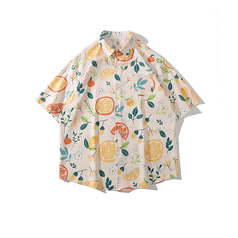 Summer Thin Fruit Print Men's irt ort Sve Hawaii INS Trendy Loose irt Cultural Art Sle ort Sve Printed irt
Summer Thin Fruit Print Men's irt ort Sve Hawaii INS Trendy Loose irt Cultural Art Sle ort Sve Printed irt