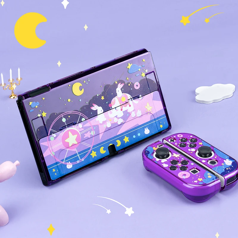 Kawaii Nintendo Switch Oled Cover Case Cute Elephant Purple Dockable Protective Hard PC Shell For Switch Oled Joy-Con Controller
Kawaii Nintendo Switch Oled Cover Case Cute Elephant Purple Dockable Protective Hard PC Shell For Switch Oled Joy-Con Controller