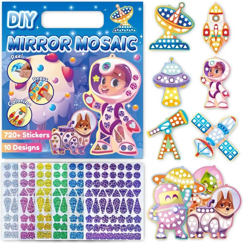 Dinosaur Animals DIY Mosaic Stickers Halloween Christmas Foil Stickers Children Art Craft Kit Boys Girls Travel Art Set
Dinosaur Animals DIY Mosaic Stickers Halloween Christmas Foil Stickers Children Art Craft Kit Boys Girls Travel Art Set