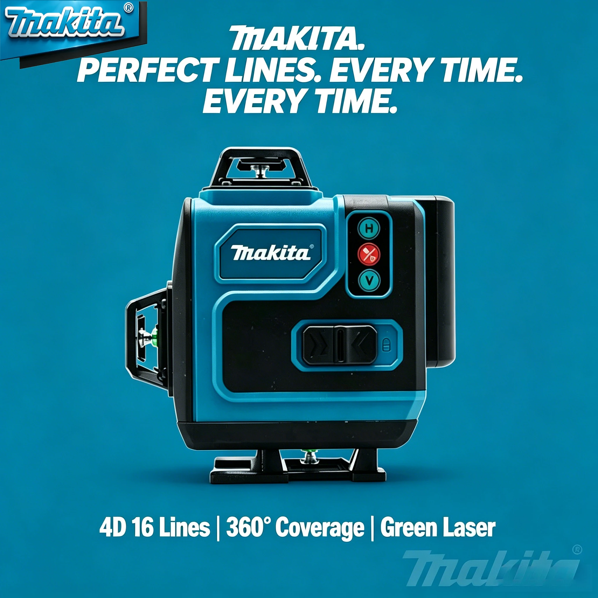 Original Makita 18V 6.0Ah Battery Makita 18V 4D Laser Level 16 Lines 360° Horizontal Vertical Self Leveling for Home Decoration
Original Makita 18V 6.0Ah Battery Makita 18V 4D Laser Level 16 Lines 360° Horizontal Vertical Self Leveling for Home Decoration
