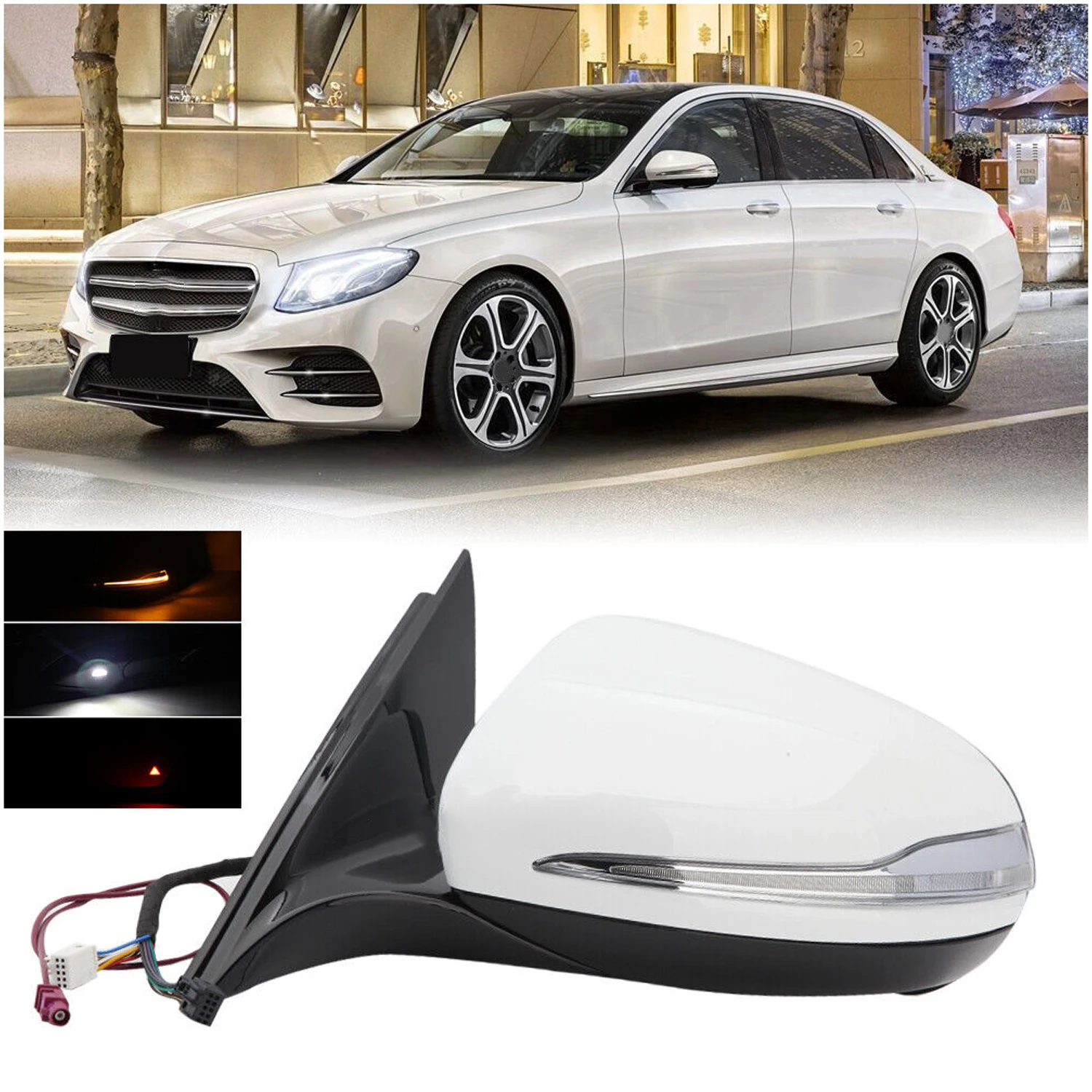 New 1PC Left Car Driver Blind Spot Side Mirror White For Mercedes Benz E-class E300 2016-2020 Car Engine Replacement Parts
New 1PC Left Car Driver Blind Spot Side Mirror White For Mercedes Benz E-class E300 2016-2020 Car Engine Replacement Parts