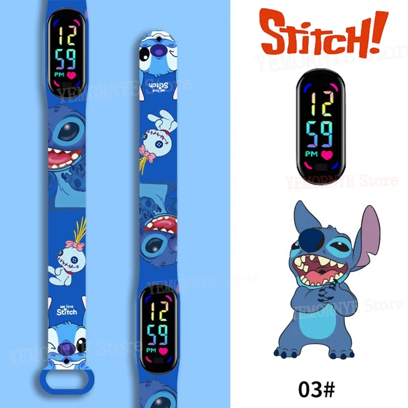 Disney Stitch Digital Kids' Watches Anime Figures LED Touch Luminous kids Sport Wristband Waterproof Digital Watch Birthday Toy
Disney Stitch Digital Kids' Watches Anime Figures LED Touch Luminous kids Sport Wristband Waterproof Digital Watch Birthday Toy