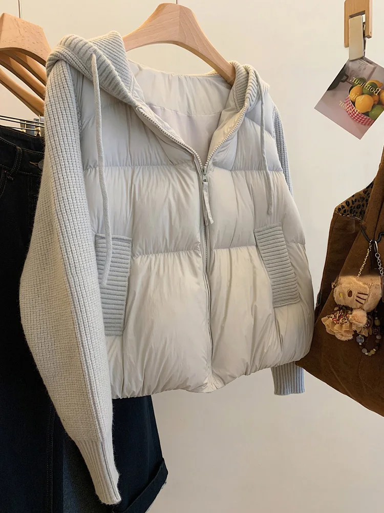 European Sle Heavyweight Spliced Knitted Cotton Jaet Women's Autumn Winter Faion Lazy Slimming Versatile Cotton Top
European Sle Heavyweight Spliced Knitted Cotton Jaet Women's Autumn Winter Faion Lazy Slimming Versatile Cotton Top