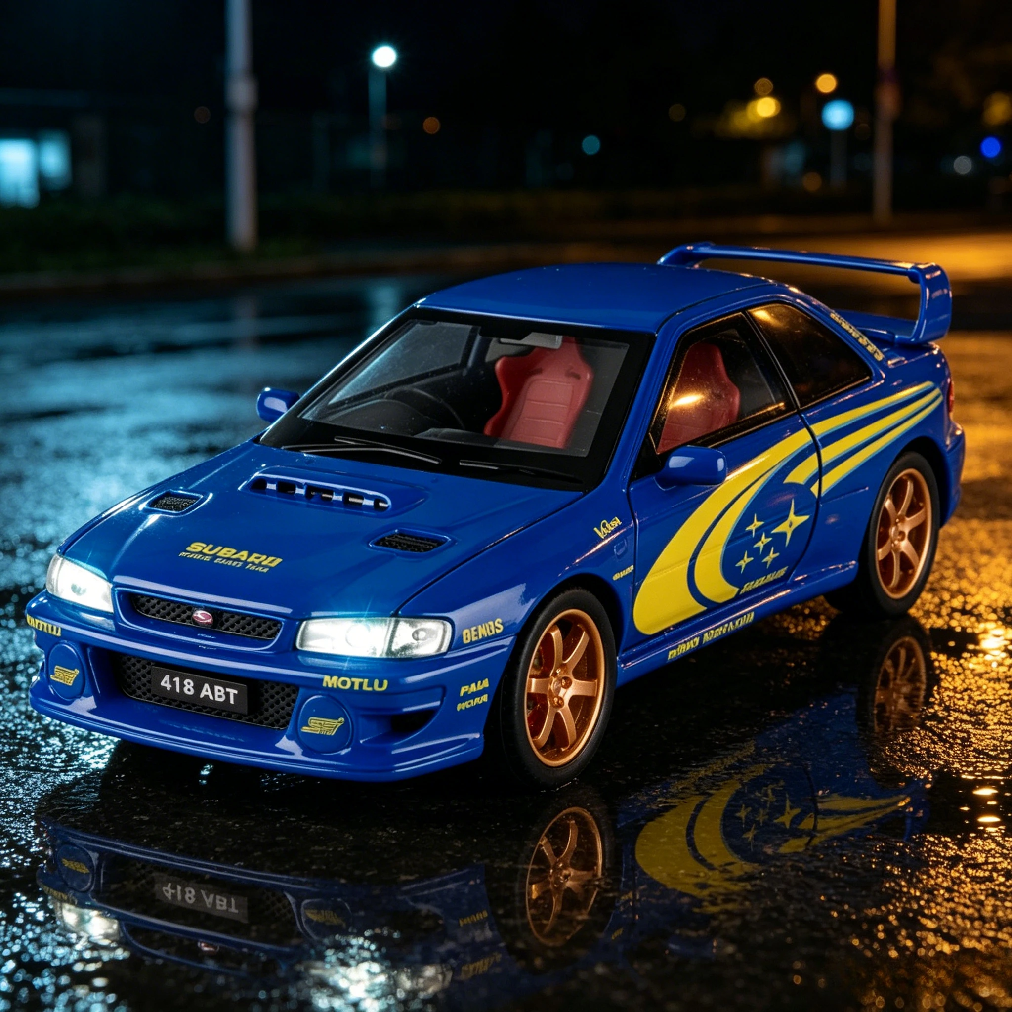 1:32 Scale Impreza STI Alloy Car Toy Model Doors Opened Shock Absorption Vehicle Models Sound Light Gifts
1:32 Scale Impreza STI Alloy Car Toy Model Doors Opened Shock Absorption Vehicle Models Sound Light Gifts