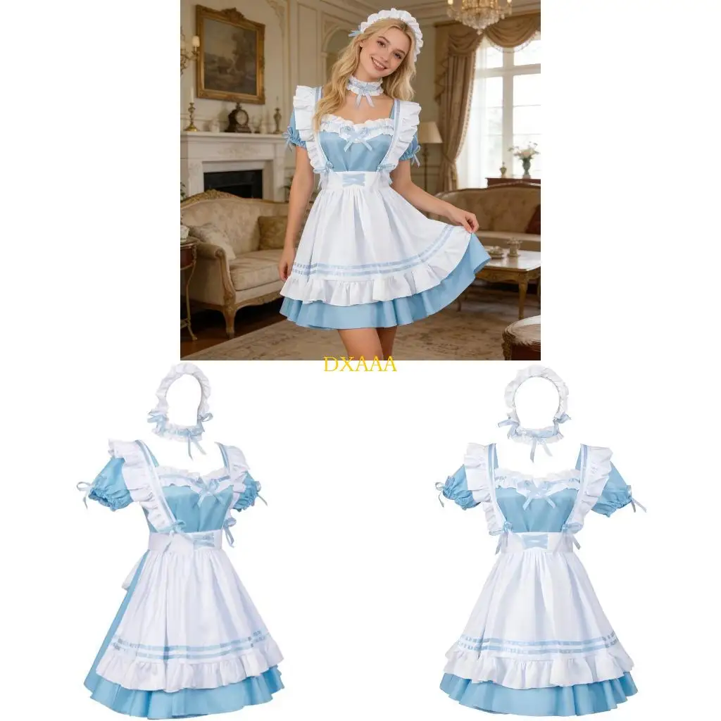 DXAA Trendy Black And White Maid Costume With Headband Fashion Costume Accessories For Theater And Anime Enthusiasts
DXAA Trendy Black And White Maid Costume With Headband Fashion Costume Accessories For Theater And Anime Enthusiasts