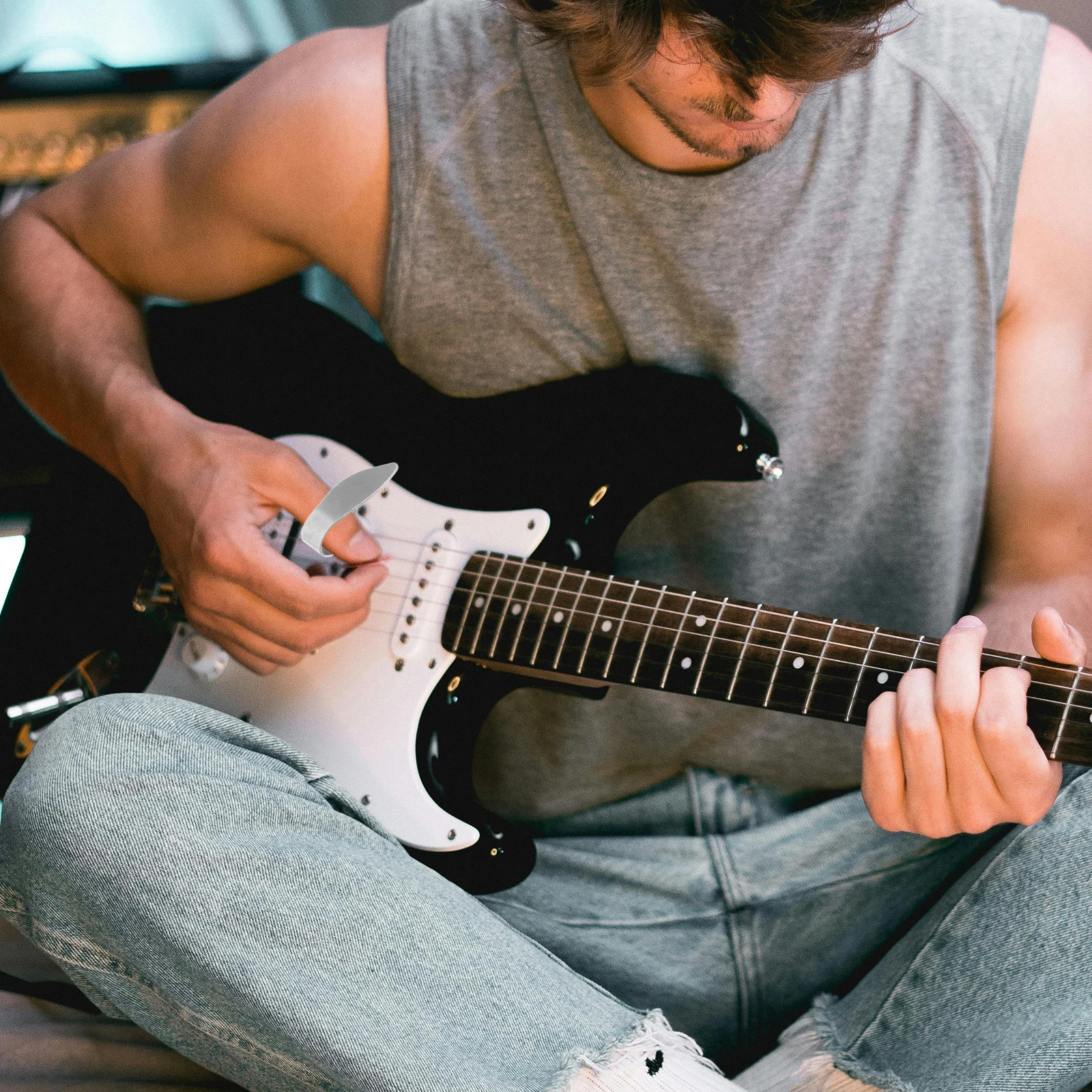 Picks Thin Durable Guitar Ukulele Thumb Cover Metal Protectors Thumb Picks For Ukulele Professional Collection
Picks Thin Durable Guitar Ukulele Thumb Cover Metal Protectors Thumb Picks For Ukulele Professional Collection