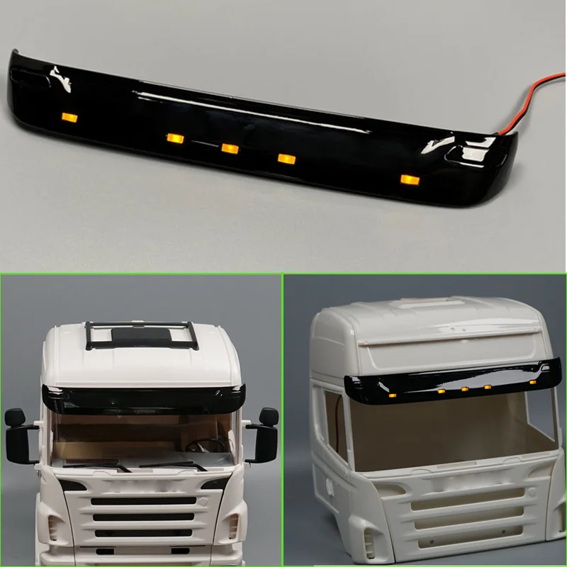 1pcs Plastic Sun Visor with Lights for 1/14 Tamiya RC Truck SCANIA R730 R620 R470 56323
1pcs Plastic Sun Visor with Lights for 1/14 Tamiya RC Truck SCANIA R730 R620 R470 56323