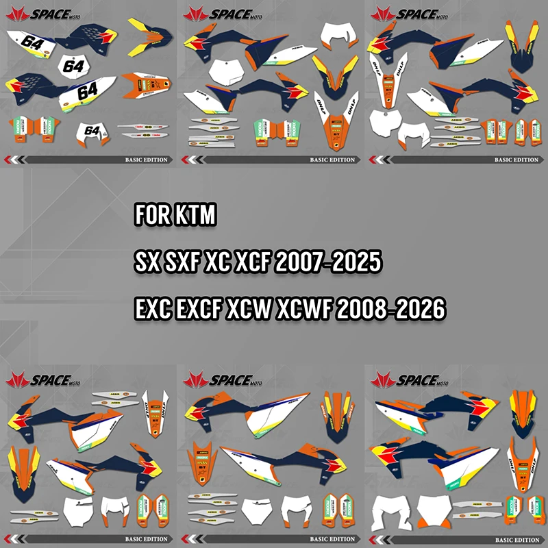 SPACE MOTO Custom Factory Graphics Decals Stickers For KTM 125 250 350 450 500 SX SXF XC XCF 2007-2025 EXC EXCF XCW 2008-2026
SPACE MOTO Custom Factory Graphics Decals Stickers For KTM 125 250 350 450 500 SX SXF XC XCF 2007-2025 EXC EXCF XCW 2008-2026