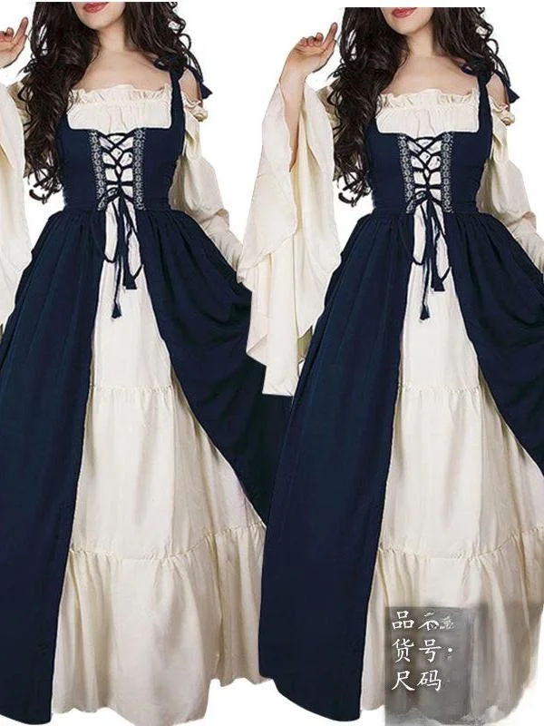 Halloween Cosplay Princess Dress Retro Tied Waist Retro Skirt Women's Traditional Costume Stage Performance Ethnic Wear
Halloween Cosplay Princess Dress Retro Tied Waist Retro Skirt Women's Traditional Costume Stage Performance Ethnic Wear