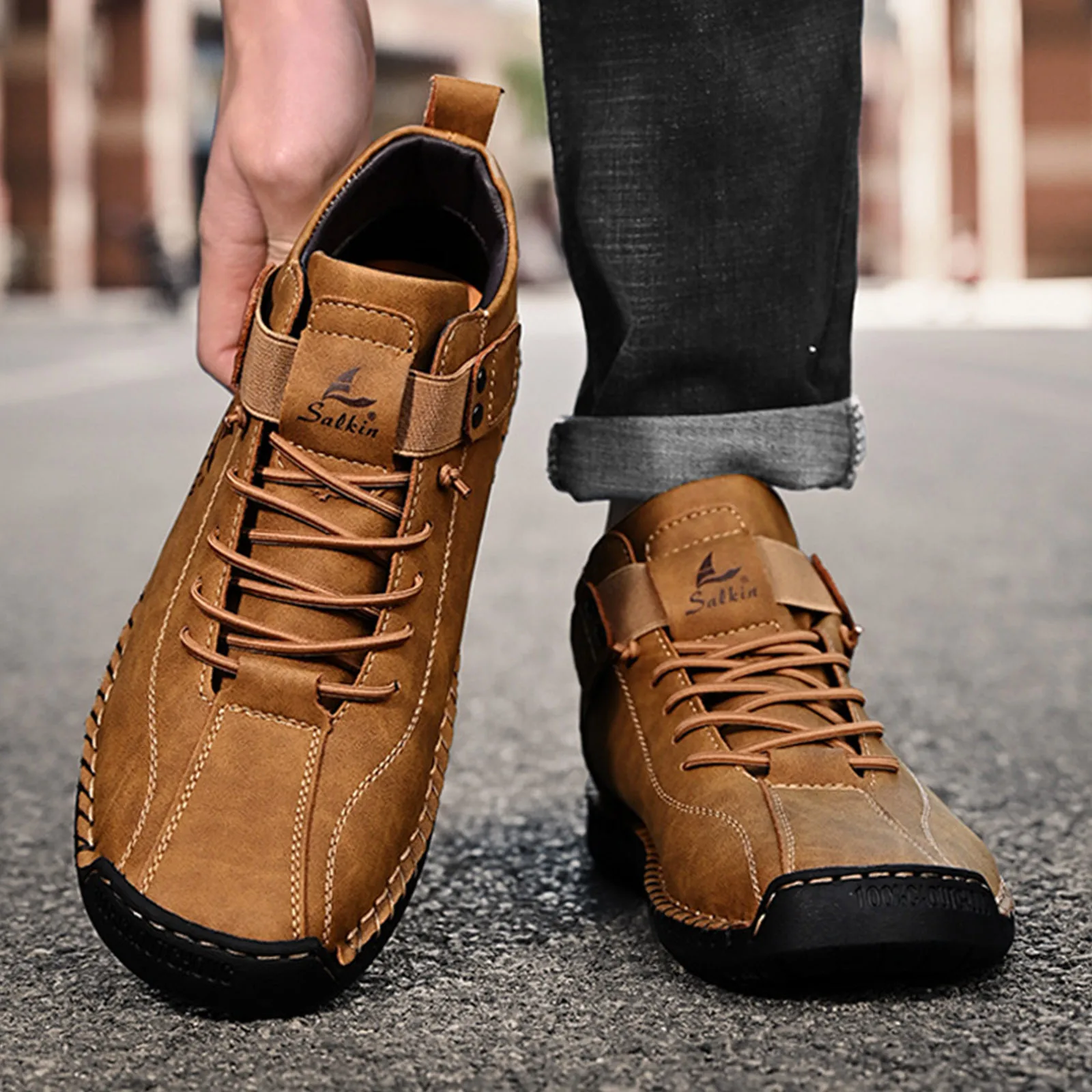 2025 New Men'S Leather Lace-Up Shoes With Low Cut Handmade Stitching Casual Men'S Shoes With Flat Soles Men'S Driving Shoes
2025 New Men'S Leather Lace-Up Shoes With Low Cut Handmade Stitching Casual Men'S Shoes With Flat Soles Men'S Driving Shoes