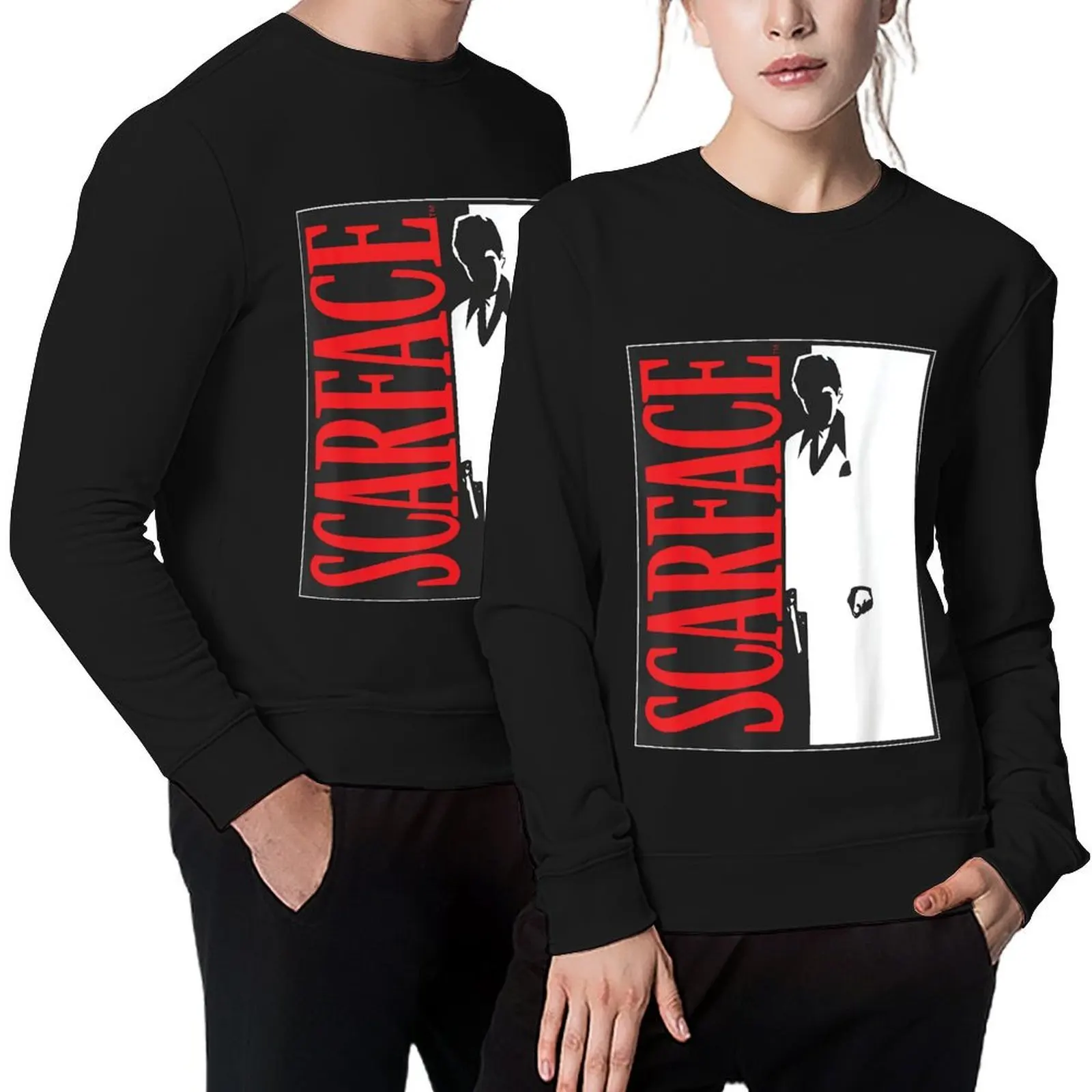 Scarface Black and White Movie Poster Graphic Pullover men wear men clothes winter clothes tracksuit men autumn sweatshirt
Scarface Black and White Movie Poster Graphic Pullover men wear men clothes winter clothes tracksuit men autumn sweatshirt