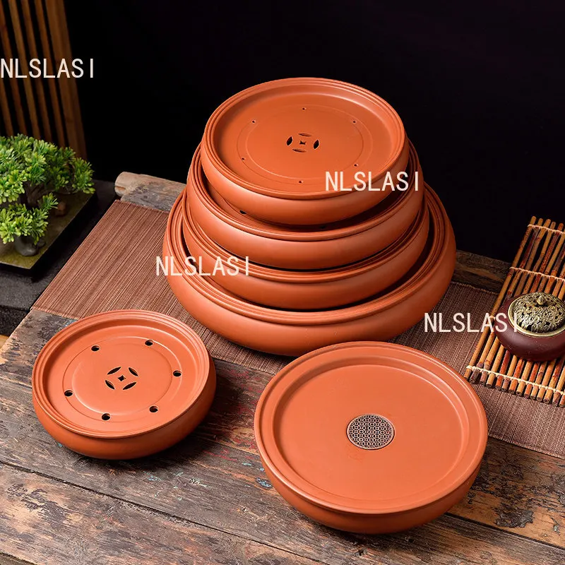 Tea Tray Household Circular Purple Clay Tea Tray Large Capacity Water Storage Dry Foam Station Chinese Style Draining Teaset Mat
Tea Tray Household Circular Purple Clay Tea Tray Large Capacity Water Storage Dry Foam Station Chinese Style Draining Teaset Mat