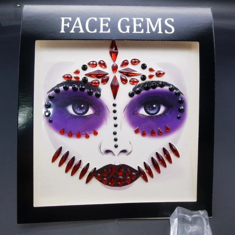 3D Resin Face Rhinestone Sticker Colorful Clown Makeup Halloween Fake Tattoo Halloween Decor Shiny Jewelry Face Sticker
3D Resin Face Rhinestone Sticker Colorful Clown Makeup Halloween Fake Tattoo Halloween Decor Shiny Jewelry Face Sticker