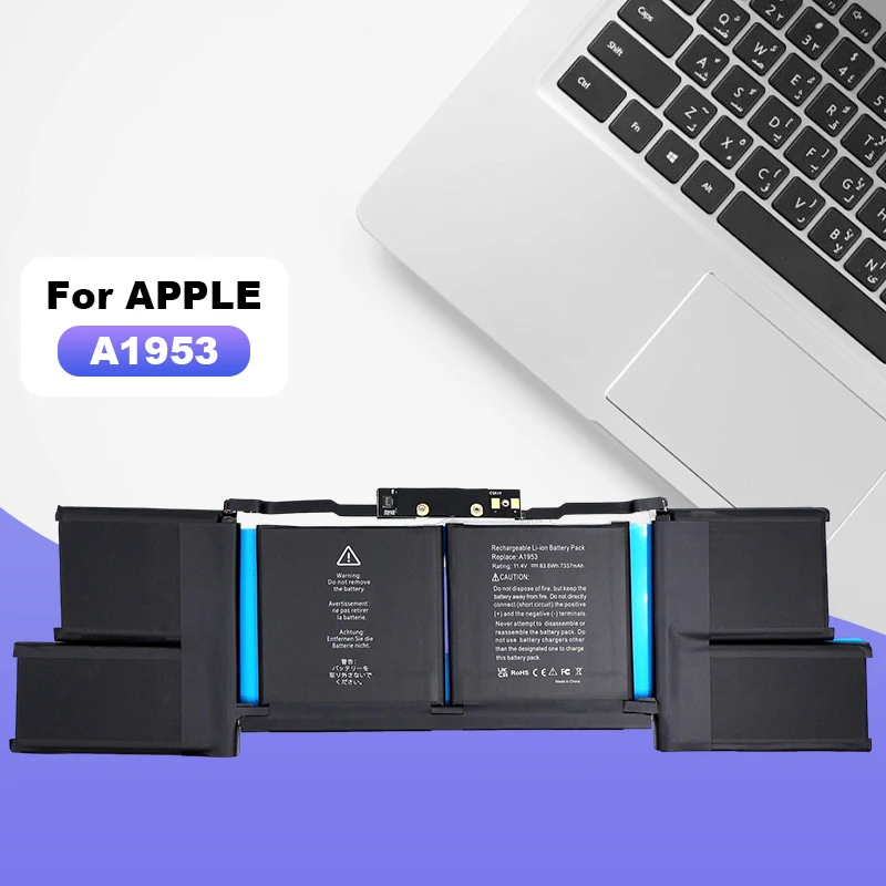 A1953 аккумулятор для ноутбука Apple MacBook Pro Retina A1990 (15 дюймов, 2018) 15-дюймовый сенсорный бар 2018 2019 36 месяцев Бесплатная гарантия
A1953 аккумулятор для ноутбука Apple MacBook Pro Retina A1990 (15 дюймов, 2018) 15-дюймовый сенсорный бар 2018 2019 36 месяцев Бесплатная гарантия