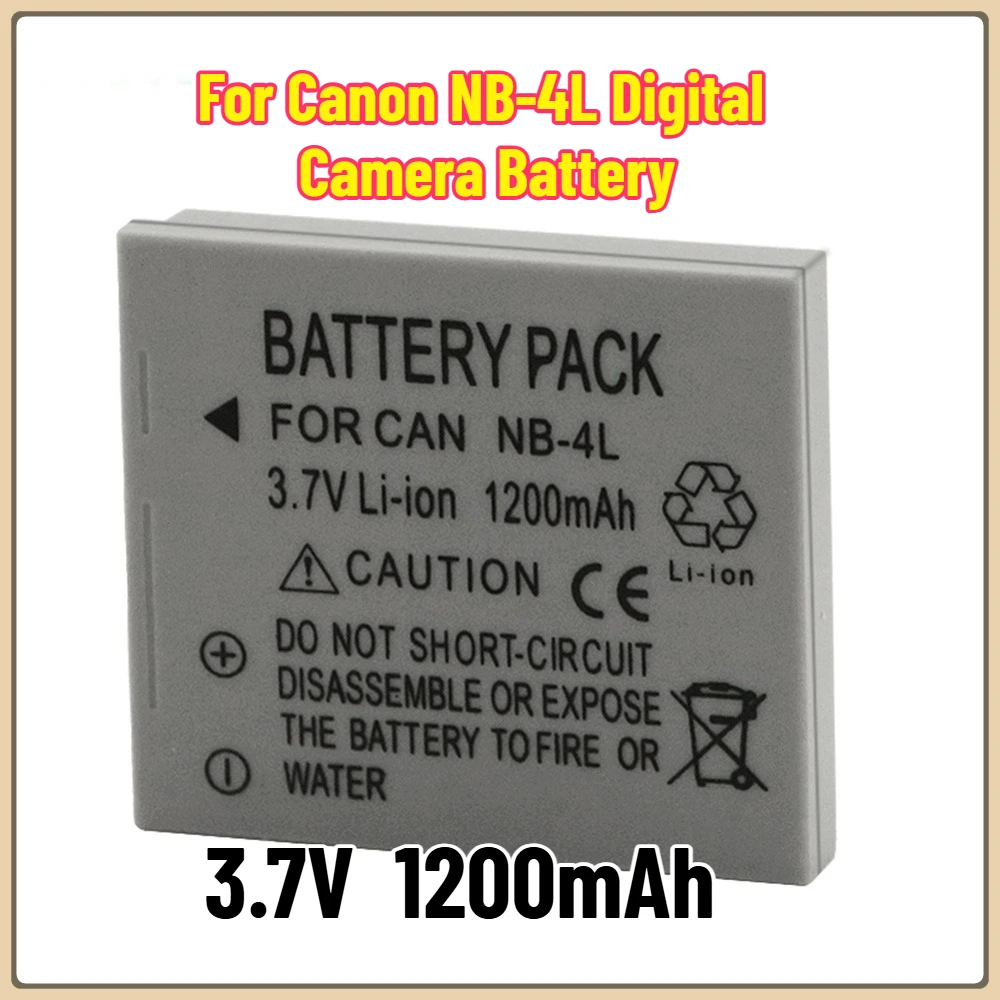 NB-4L NB4L Battery 1750mah for Canon IXUS 30 40 50 55 60 65 80 100 I20 110 115 120 130 IS 117 220 225 230 255 Batteries
NB-4L NB4L Battery 1750mah for Canon IXUS 30 40 50 55 60 65 80 100 I20 110 115 120 130 IS 117 220 225 230 255 Batteries