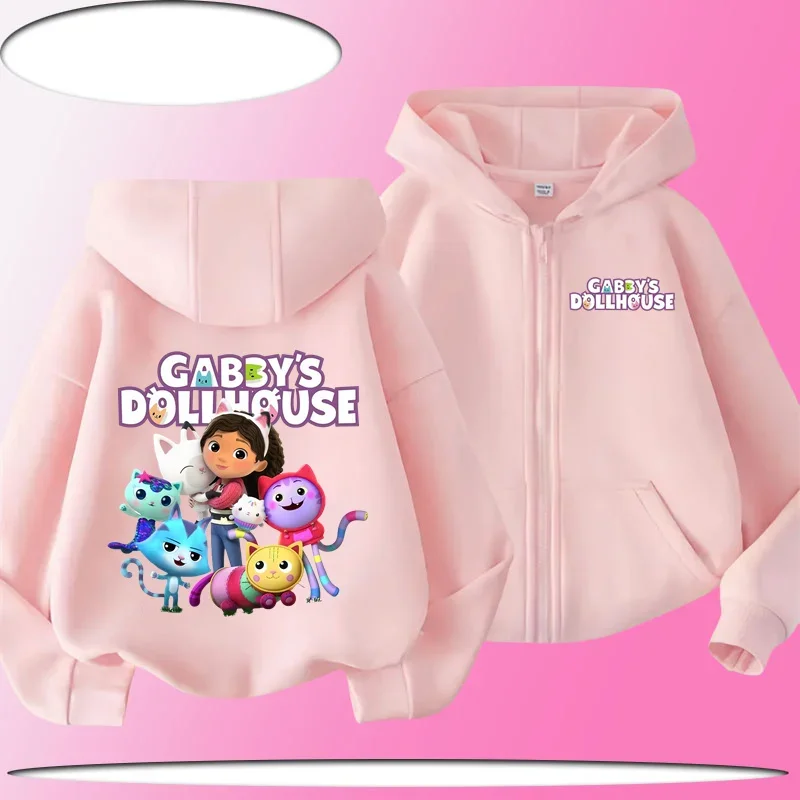 New Disney Princess Gabby children's zipper hooded sweatshirt for girls - cute new spring/autumn coat with cartoon print 
New Disney Princess Gabby children's zipper hooded sweatshirt for girls - cute new spring/autumn coat with cartoon print