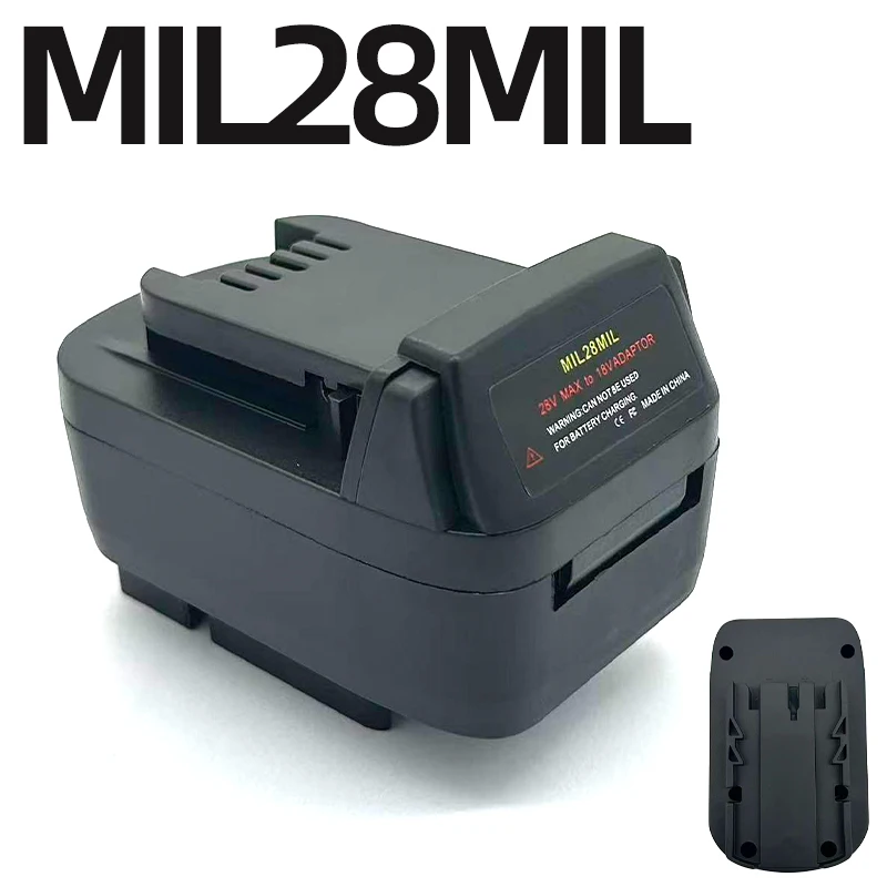 MIL28MIL Power Tool Battery Adapter for M-18 18V Tools Compatible with Mk-28 Mk-28B Mk-28BX,48-11-2830 M28 V28 Li-Ion Batteries
MIL28MIL Power Tool Battery Adapter for M-18 18V Tools Compatible with Mk-28 Mk-28B Mk-28BX,48-11-2830 M28 V28 Li-Ion Batteries