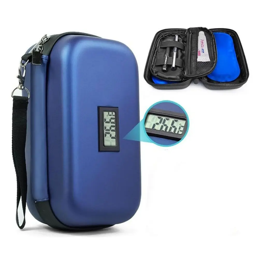 EVA Insulin Medication Storage Bag Heat Insulation Temperature Monitoring Insulin Coolers Mini LED Display Diabetic Travel Bag
EVA Insulin Medication Storage Bag Heat Insulation Temperature Monitoring Insulin Coolers Mini LED Display Diabetic Travel Bag