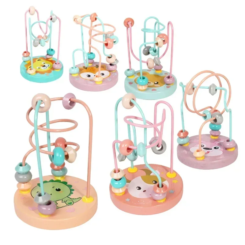 Montessori Wooden Toys Wooden Circles Bead Wire Maze Roller Coaster Educational Wood Puzzles Boys Girls Kid Toys 6+ Months Gifts
Montessori Wooden Toys Wooden Circles Bead Wire Maze Roller Coaster Educational Wood Puzzles Boys Girls Kid Toys 6+ Months Gifts
