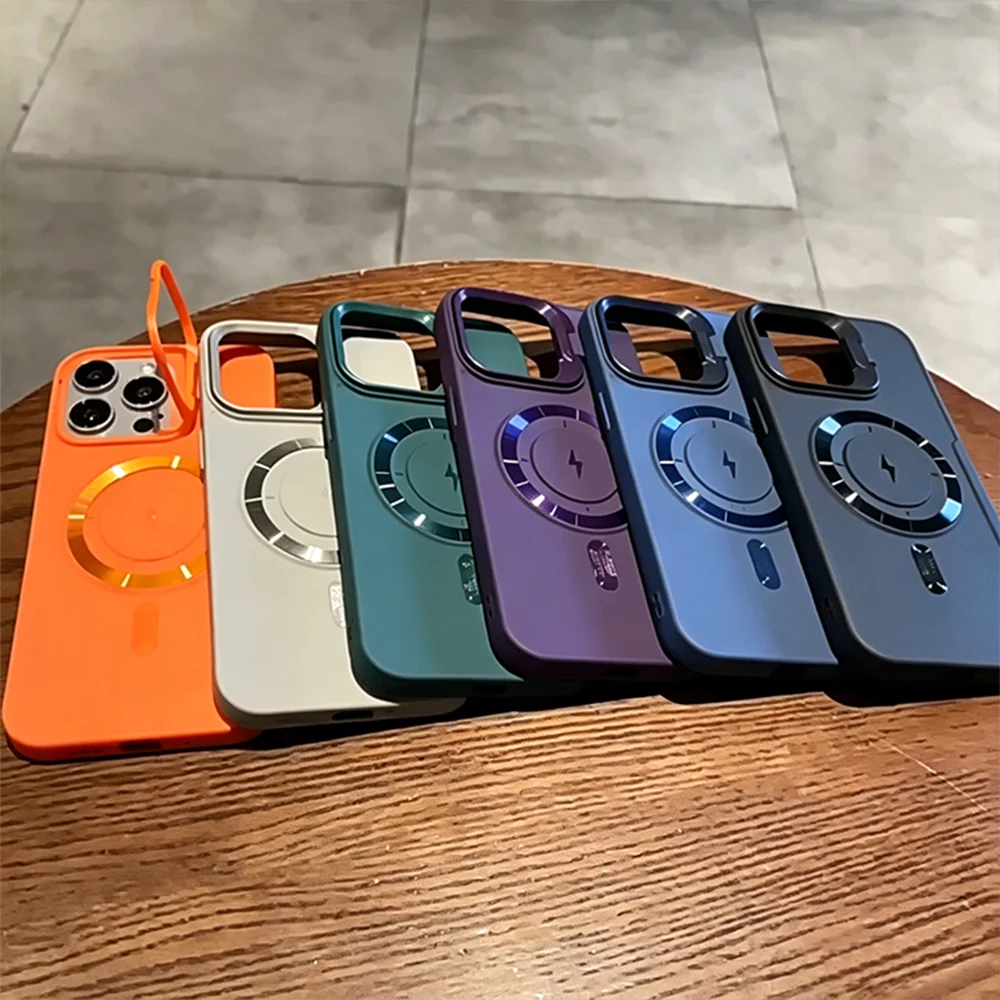 Wireless Charging Compatible Phone Case With Stand For iPhone 17 13 15 16 12 14 11 Air Shockproof Phone Back protective Cover
Wireless Charging Compatible Phone Case With Stand For iPhone 17 13 15 16 12 14 11 Air Shockproof Phone Back protective Cover