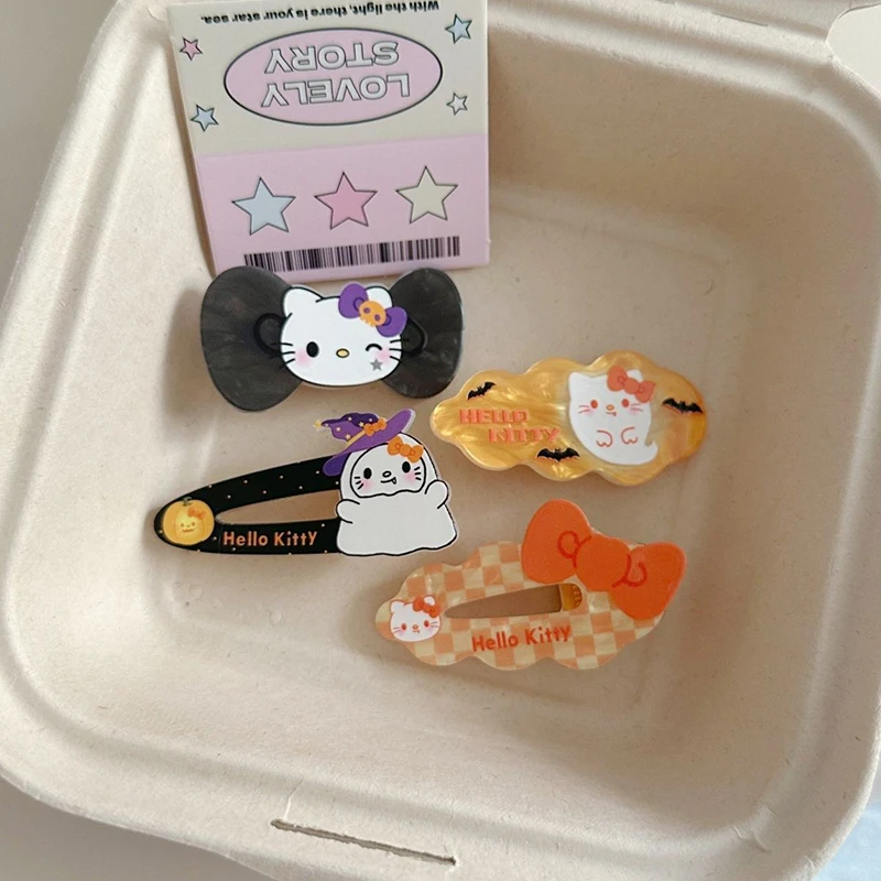4Pcs Sanrio Kawaii Anime Hello Kitty Hair Clip Cute Sweet Cartoon Headwear Lovely Hair Accessories Halloween Gifts for Girls
4Pcs Sanrio Kawaii Anime Hello Kitty Hair Clip Cute Sweet Cartoon Headwear Lovely Hair Accessories Halloween Gifts for Girls