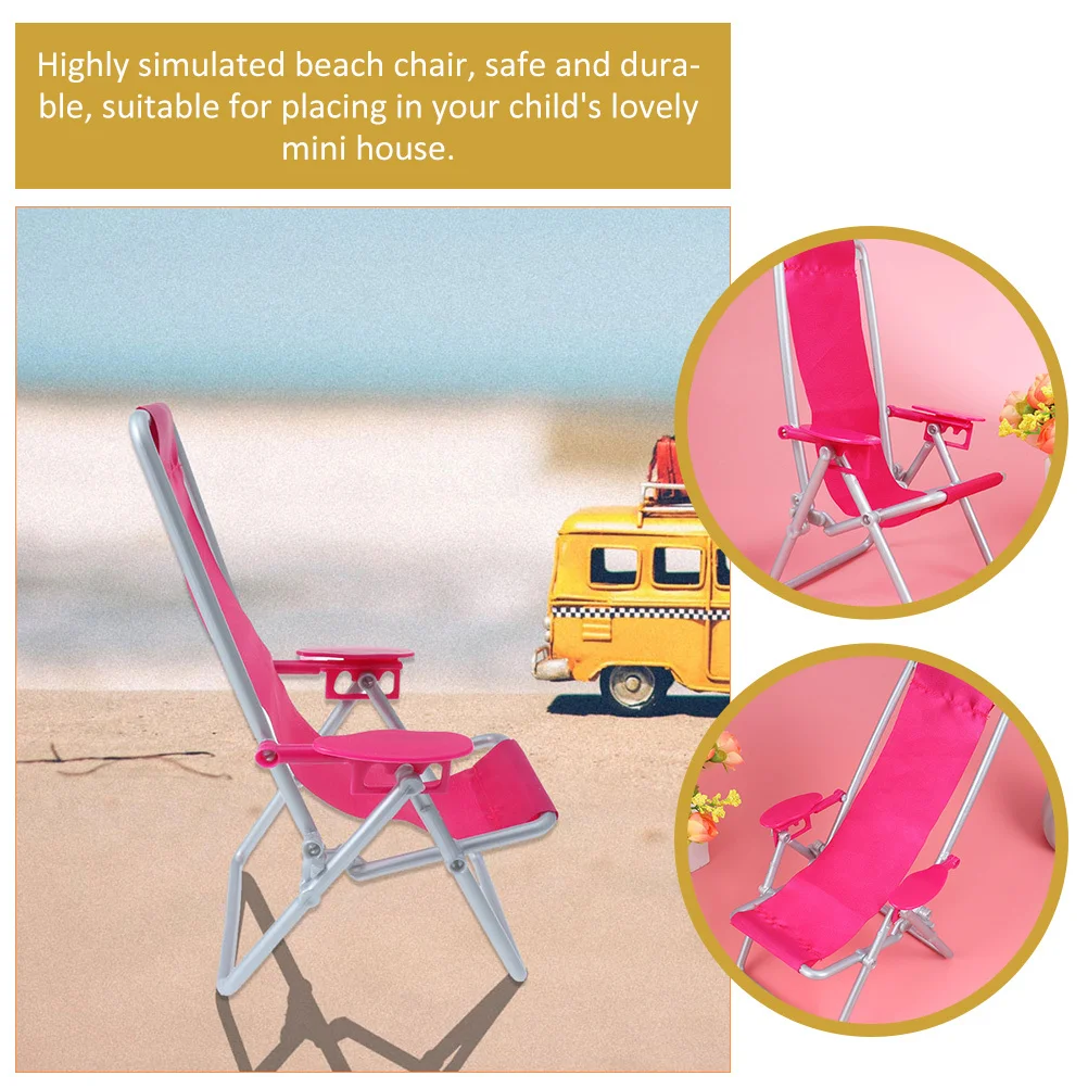 2Pcs Miniature Foldable Beach Chair Simulated Compact Lightweight Mini House Decoration Small Lounge Chair Party Supplies 
2Pcs Miniature Foldable Beach Chair Simulated Compact Lightweight Mini House Decoration Small Lounge Chair Party Supplies