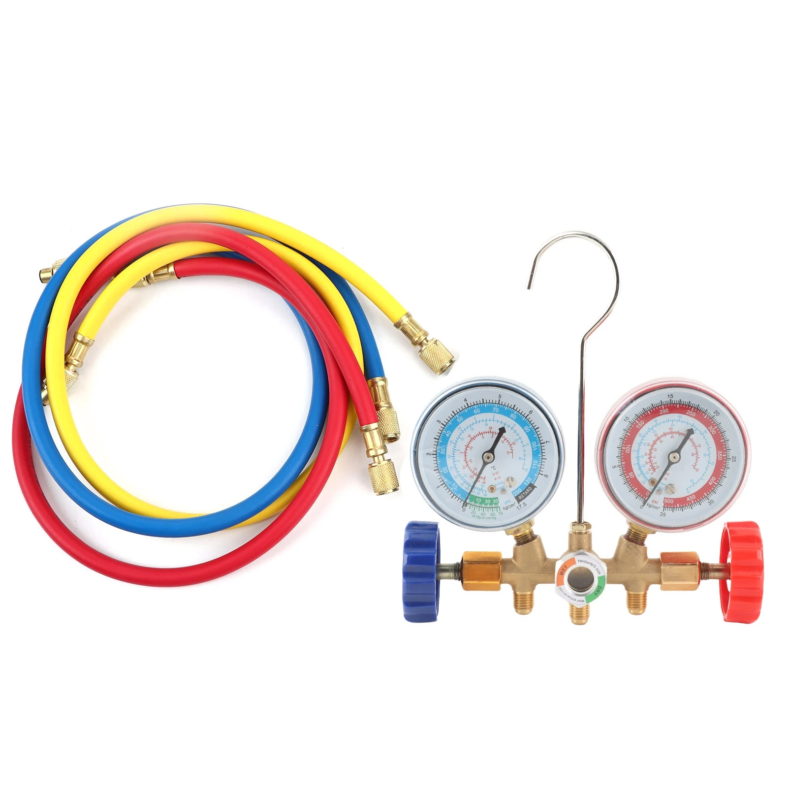 Refrigerant Recharge Hose Refrigerant Air Conditioning Tools AC Diagnostic Manifold Gauge Set W/ Hose and Hook Kit Air Condition
Refrigerant Recharge Hose Refrigerant Air Conditioning Tools AC Diagnostic Manifold Gauge Set W/ Hose and Hook Kit Air Condition