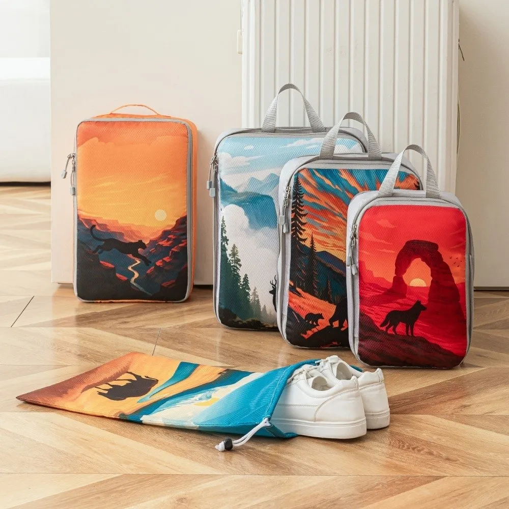 5 Pcs/Set Portable Compressed Travel Bag Printed Multipurpose Travel Organizer Set Large Capacity Suitcase Luggage Packing Bag
5 Pcs/Set Portable Compressed Travel Bag Printed Multipurpose Travel Organizer Set Large Capacity Suitcase Luggage Packing Bag