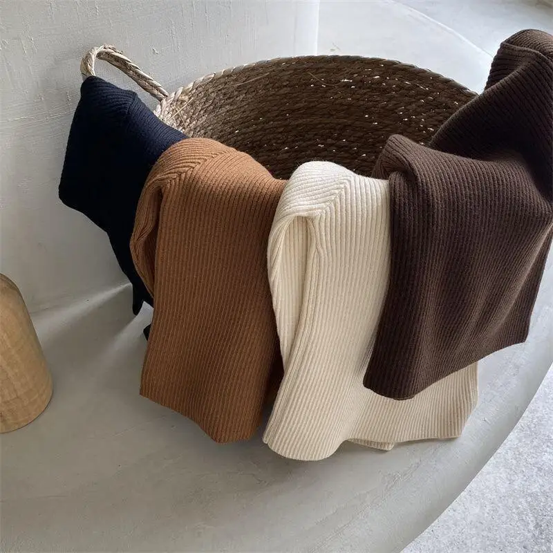 Вязаный свитер для мальчиков и девочек, весенне-осенне-зимние топы с длинными рукавами, однотонный пуловер с высоким воротом, удобная детская одежда
Вязаный свитер для мальчиков и девочек, весенне-осенне-зимние топы с длинными рукавами, однотонный пуловер с высоким воротом, удобная детская одежда