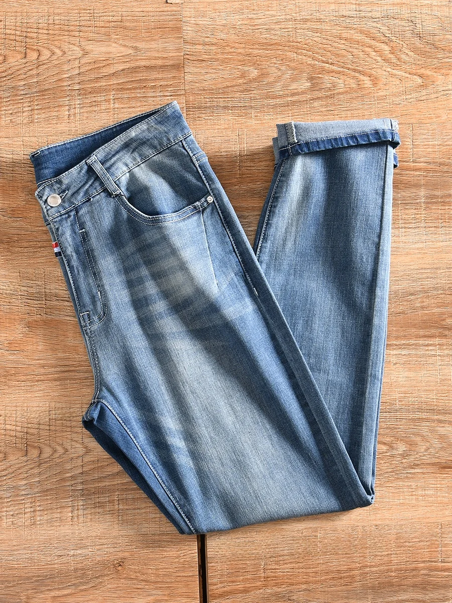 Fashionable High Elastic Comfortable Men's Slim Fit Jeans Casual Style mid Waist Cotton Polyester Blend High Stretch Denim
Fashionable High Elastic Comfortable Men's Slim Fit Jeans Casual Style mid Waist Cotton Polyester Blend High Stretch Denim