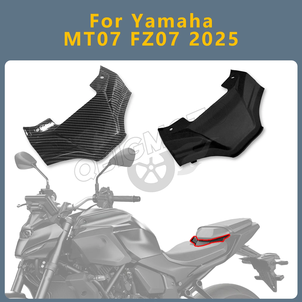 MT07 FZ07 2025 Motorcycle Rear Tail Middle Parts Cover Panel Fairing For YAMAHA MT-07 FZ-07 Connection Seat Lower Plate Cover
MT07 FZ07 2025 Motorcycle Rear Tail Middle Parts Cover Panel Fairing For YAMAHA MT-07 FZ-07 Connection Seat Lower Plate Cover