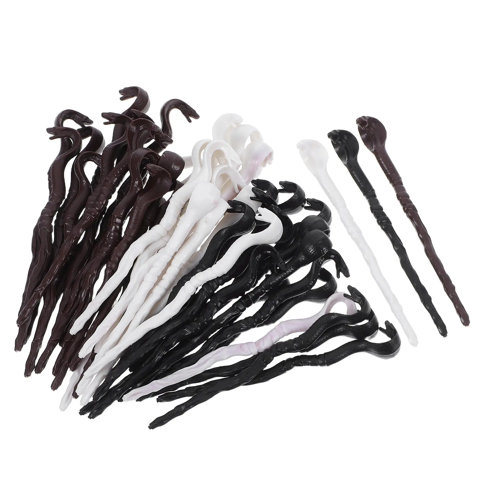 48Pcs Mini Cane Snake Head Halloween Compact Size Plastic for Cosplay Party Haunted House Trick Prop Accessories
48Pcs Mini Cane Snake Head Halloween Compact Size Plastic for Cosplay Party Haunted House Trick Prop Accessories