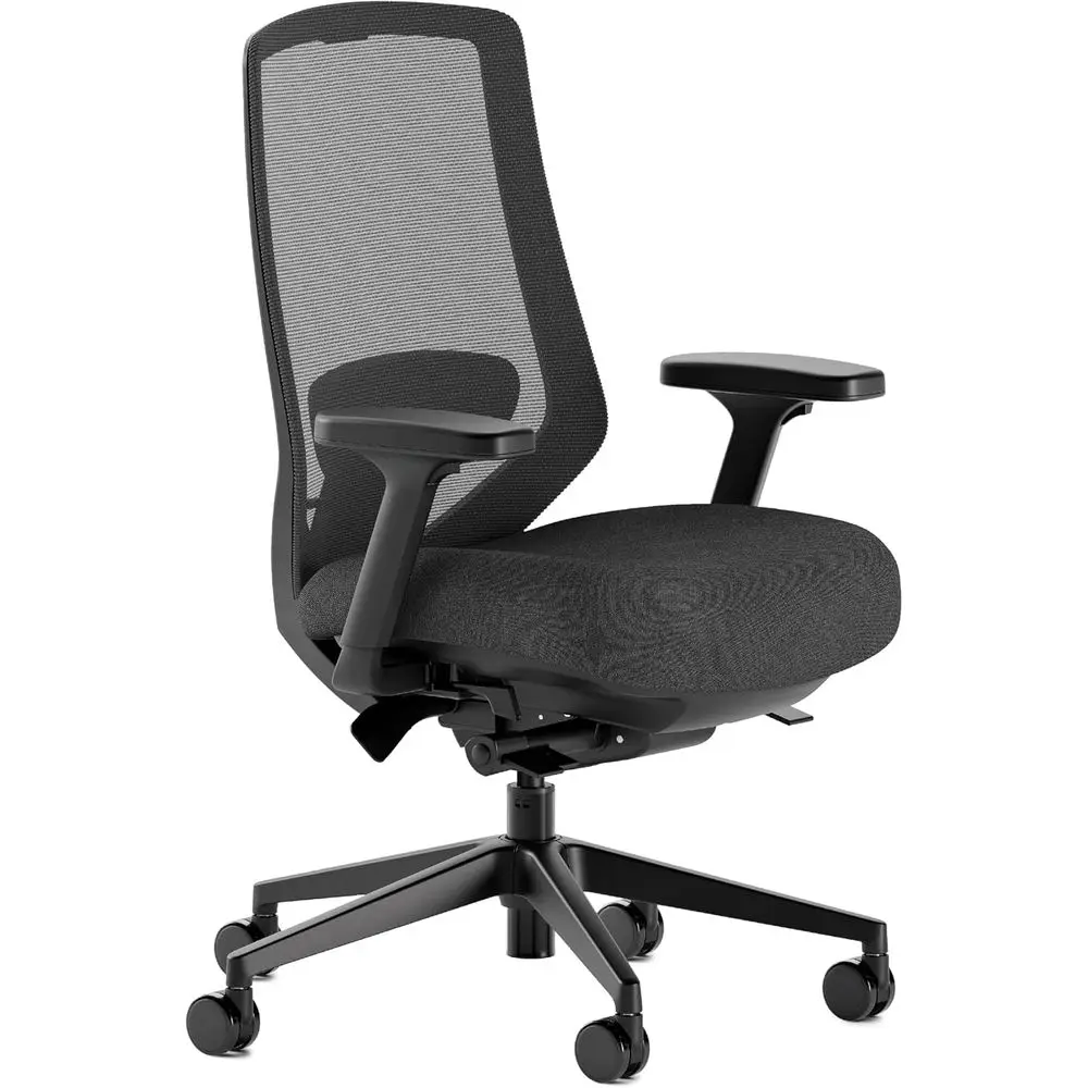 Эргономичное офисное кресло с сетчатой спинкой, 14 регулировками, 5D-подлокотниками, функцией откидывания и поясничной поддержкой - черное
Эргономичное офисное кресло с сетчатой спинкой, 14 регулировками, 5D-подлокотниками, функцией откидывания и поясничной поддержкой - черное