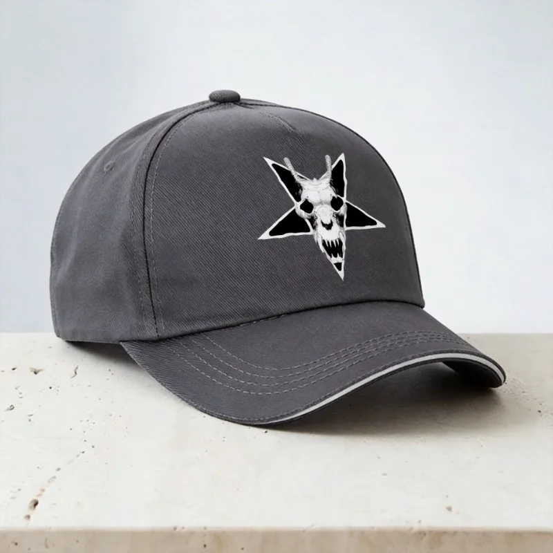 Satan Baphomet With Satanic Crosses Baseball Cap man Gothic Demon Devil Abigor hat Fashion Cool visor Snapback hats
Satan Baphomet With Satanic Crosses Baseball Cap man Gothic Demon Devil Abigor hat Fashion Cool visor Snapback hats