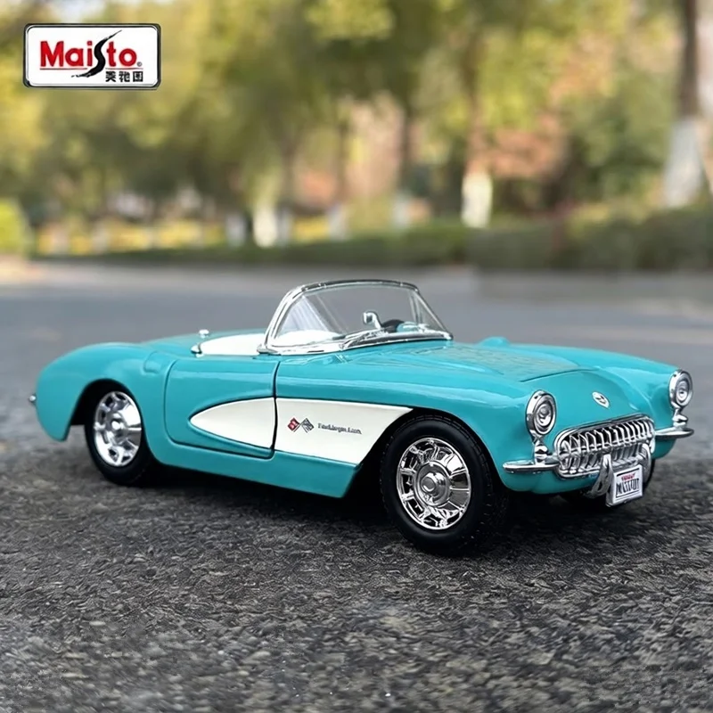 Модель автомобиля Maisto 1:24 Chevrolet Corvette 1957, спортивный родстер из сплава, литая металлическая классическая ретро-модель, игрушка для детей, подарок
Модель автомобиля Maisto 1:24 Chevrolet Corvette 1957, спортивный родстер из сплава, литая металлическая классическая ретро-модель, игрушка для детей, подарок