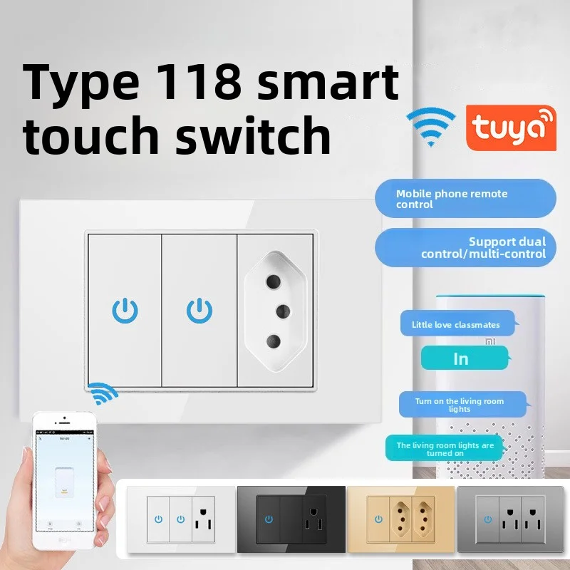 Graffiti Intelligent Touch Switch App Remote Control Voice Control Home Zero Fire Line Edition Intelligent Double Open Switch 
Graffiti Intelligent Touch Switch App Remote Control Voice Control Home Zero Fire Line Edition Intelligent Double Open Switch
