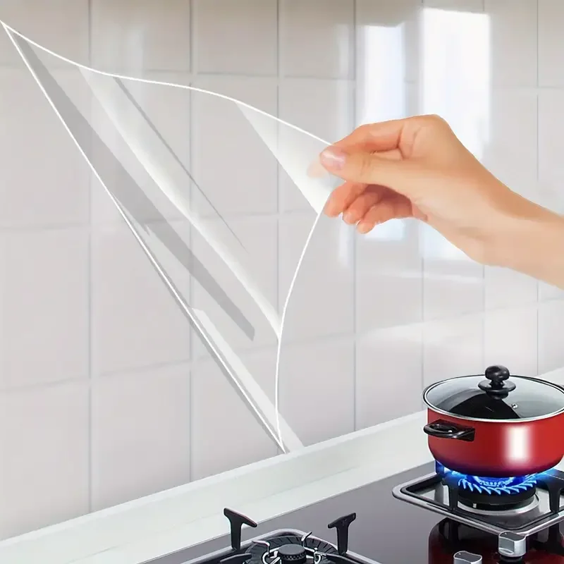 Kitchen Oil Proof Wall Stickers Plastic Clear Waterproof Heat-Resistant Self Adhesive Protective Film Wallpaper For Home Decor
Kitchen Oil Proof Wall Stickers Plastic Clear Waterproof Heat-Resistant Self Adhesive Protective Film Wallpaper For Home Decor