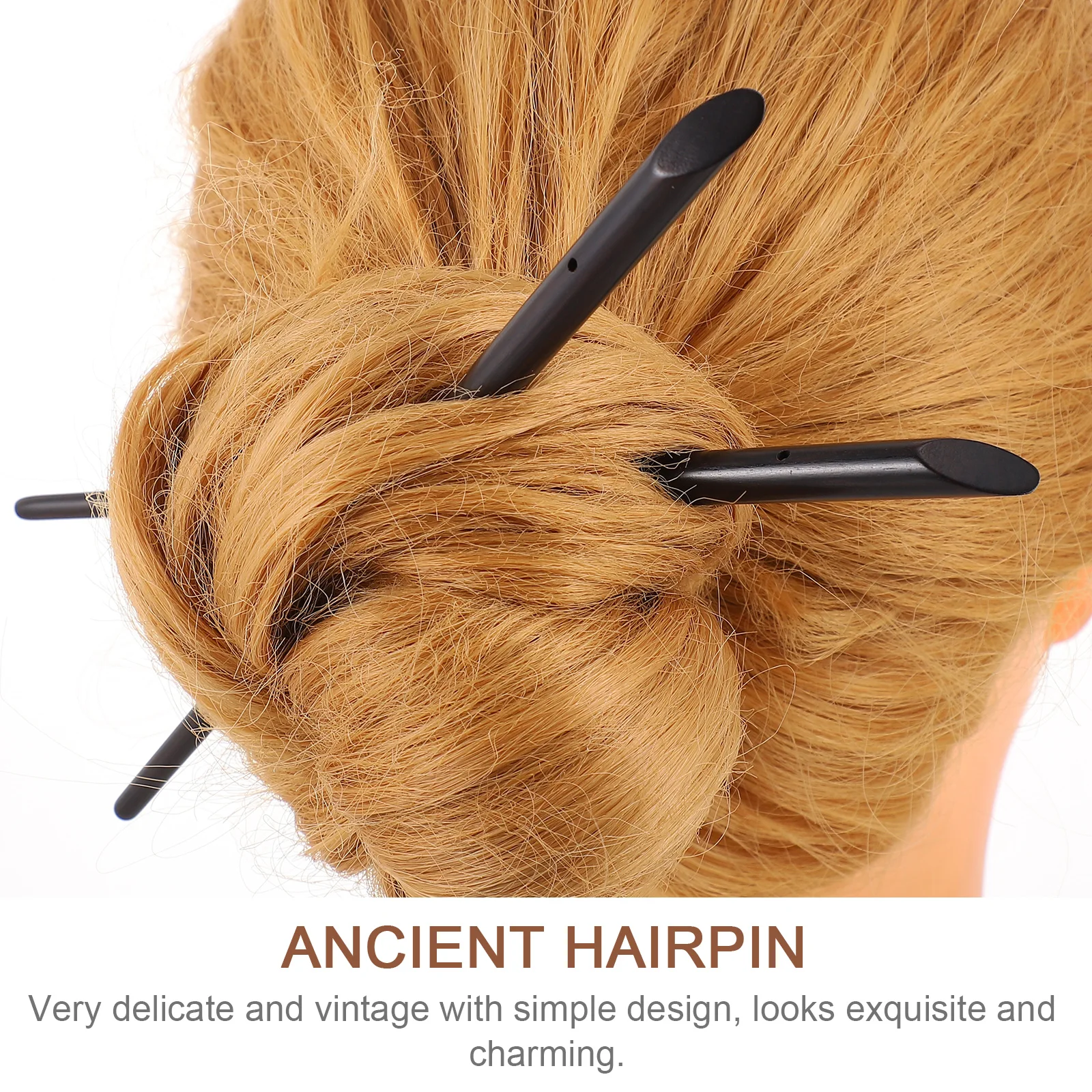 2pcs Ebony Hairpins Smooth Edges Wood Perfect for Party Wedding Ancient Hairstyle DIY iental Headdress Long Hair
2pcs Ebony Hairpins Smooth Edges Wood Perfect for Party Wedding Ancient Hairstyle DIY iental Headdress Long Hair