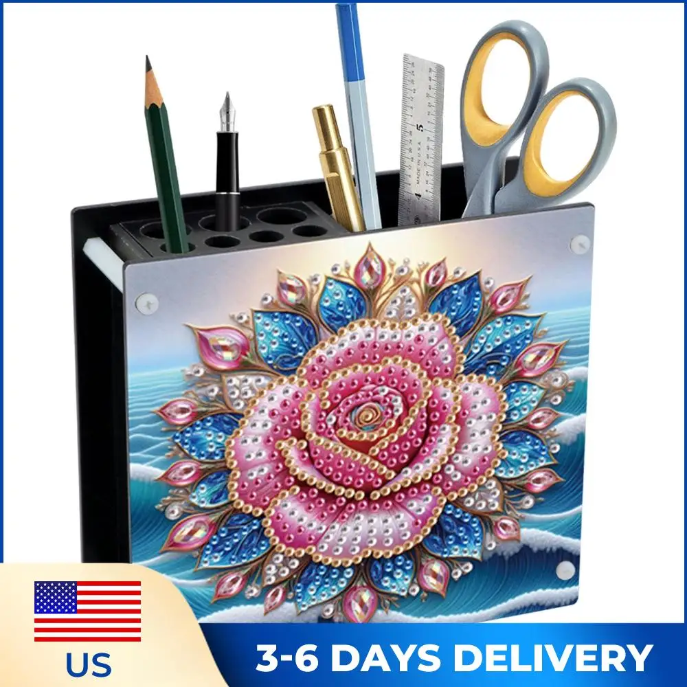 Набор для алмазной вышивки DIY: акриловый держатель для ручек, органайзер для офисных принадлежностей, коробка для хранения страз, настольный органайзер для творчества
Набор для алмазной вышивки DIY: акриловый держатель для ручек, органайзер для офисных принадлежностей, коробка для хранения страз, настольный органайзер для творчества