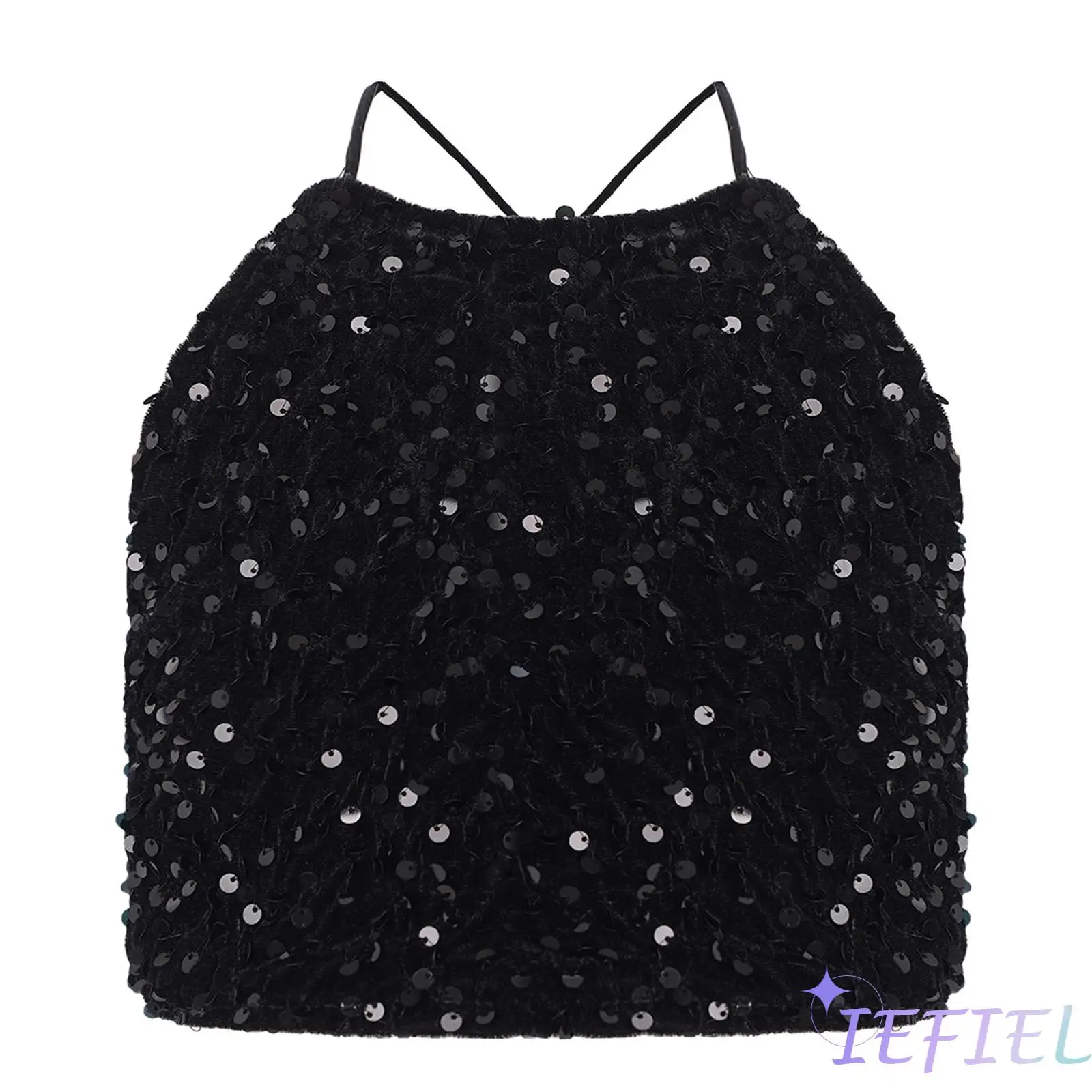 Kids Girls Jazz Dance Crop Top Sleeveless Cross Back Sparkly Sequins Velvetvest Tanks Top for Stage Competition Dance Costume
Kids Girls Jazz Dance Crop Top Sleeveless Cross Back Sparkly Sequins Velvetvest Tanks Top for Stage Competition Dance Costume