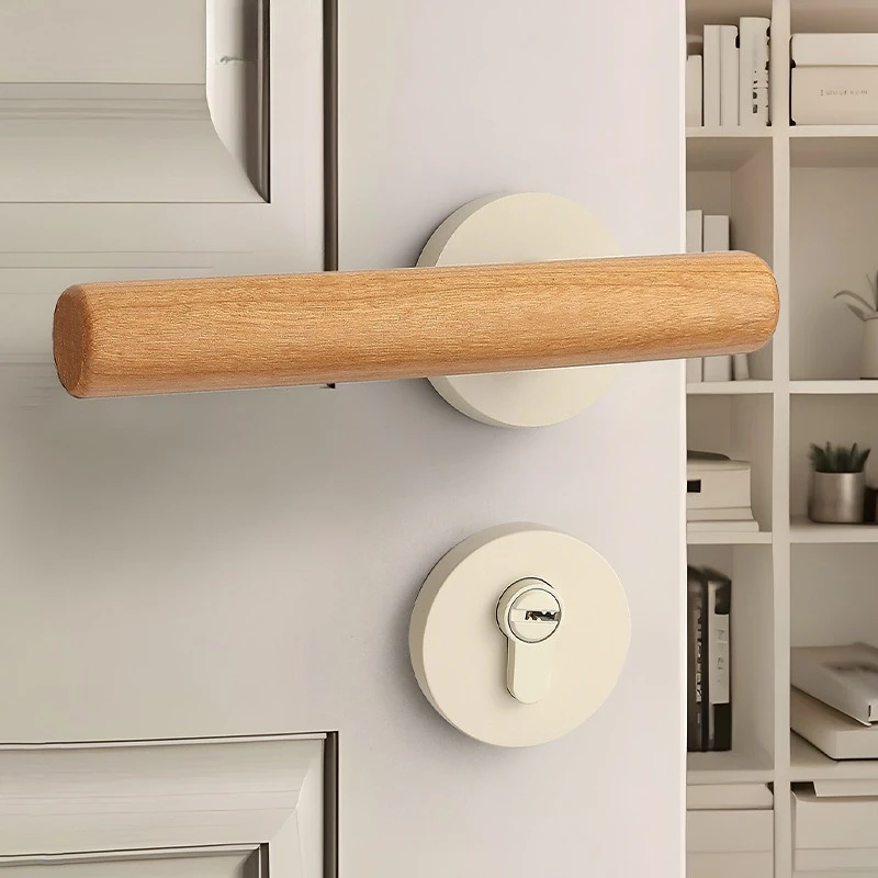 Indoor Silent Split-type Wooden Door Lock Handle Modern Creamy White with Keys for Bedroom Room Household Hardware Zinc Alloy
Indoor Silent Split-type Wooden Door Lock Handle Modern Creamy White with Keys for Bedroom Room Household Hardware Zinc Alloy