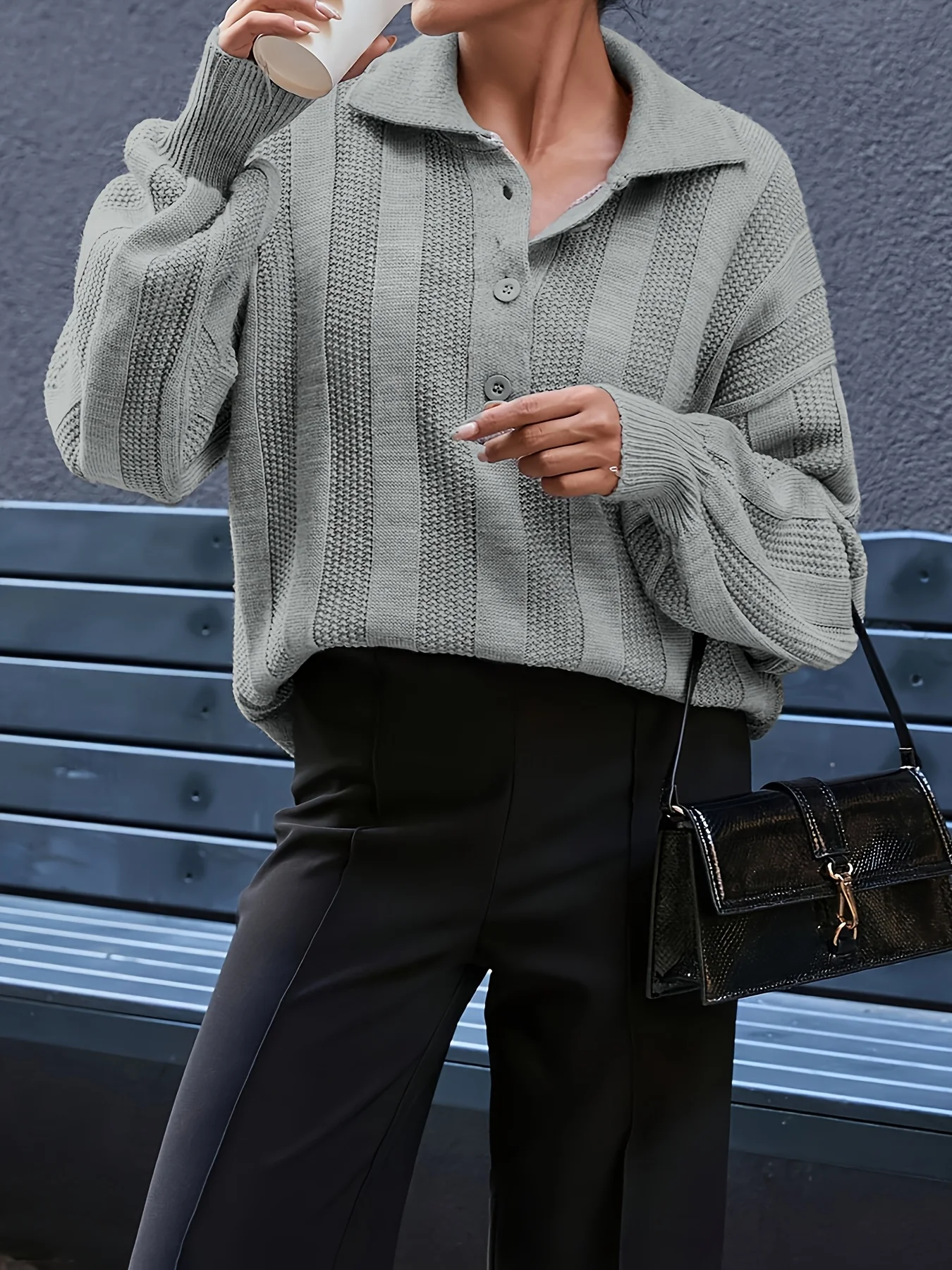Women's Simple Lapel Button Knitted Pullover Spring and Autumn New Versatile Fashion Classic Item
Women's Simple Lapel Button Knitted Pullover Spring and Autumn New Versatile Fashion Classic Item