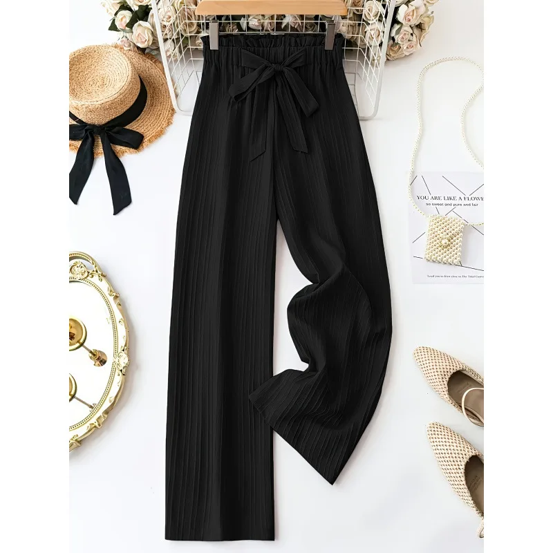 Neutral Bow Print Wide Leg Pants Floral Knot Long Trousers Women's Casual Fashion Spring Season Other Material
Neutral Bow Print Wide Leg Pants Floral Knot Long Trousers Women's Casual Fashion Spring Season Other Material
