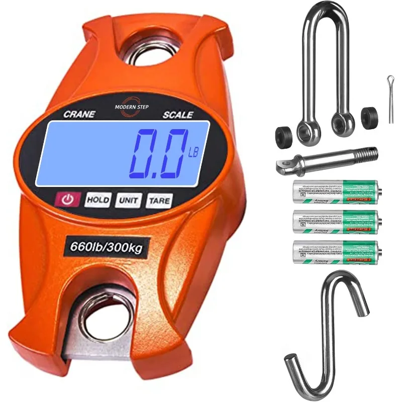 Hanging Scale 660Lb 300Kg for Farm, Hunting Bow Draw Weight, Big Fish Hoyer Lift with Accurate Sensor (Aluminum Heavy Duty Case
Hanging Scale 660Lb 300Kg for Farm, Hunting Bow Draw Weight, Big Fish Hoyer Lift with Accurate Sensor (Aluminum Heavy Duty Case