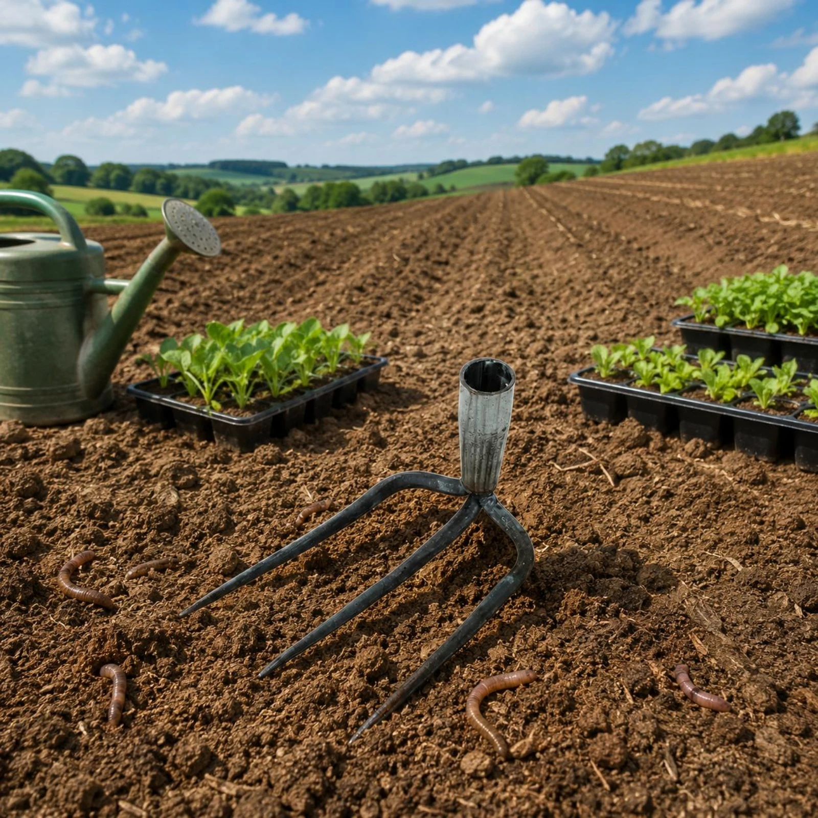 3-Tine Garden Rake Welded Metal Hand-Forged Rake Soil Cultivator Multi-Purpose Yard Tool Heavy Duty
3-Tine Garden Rake Welded Metal Hand-Forged Rake Soil Cultivator Multi-Purpose Yard Tool Heavy Duty
