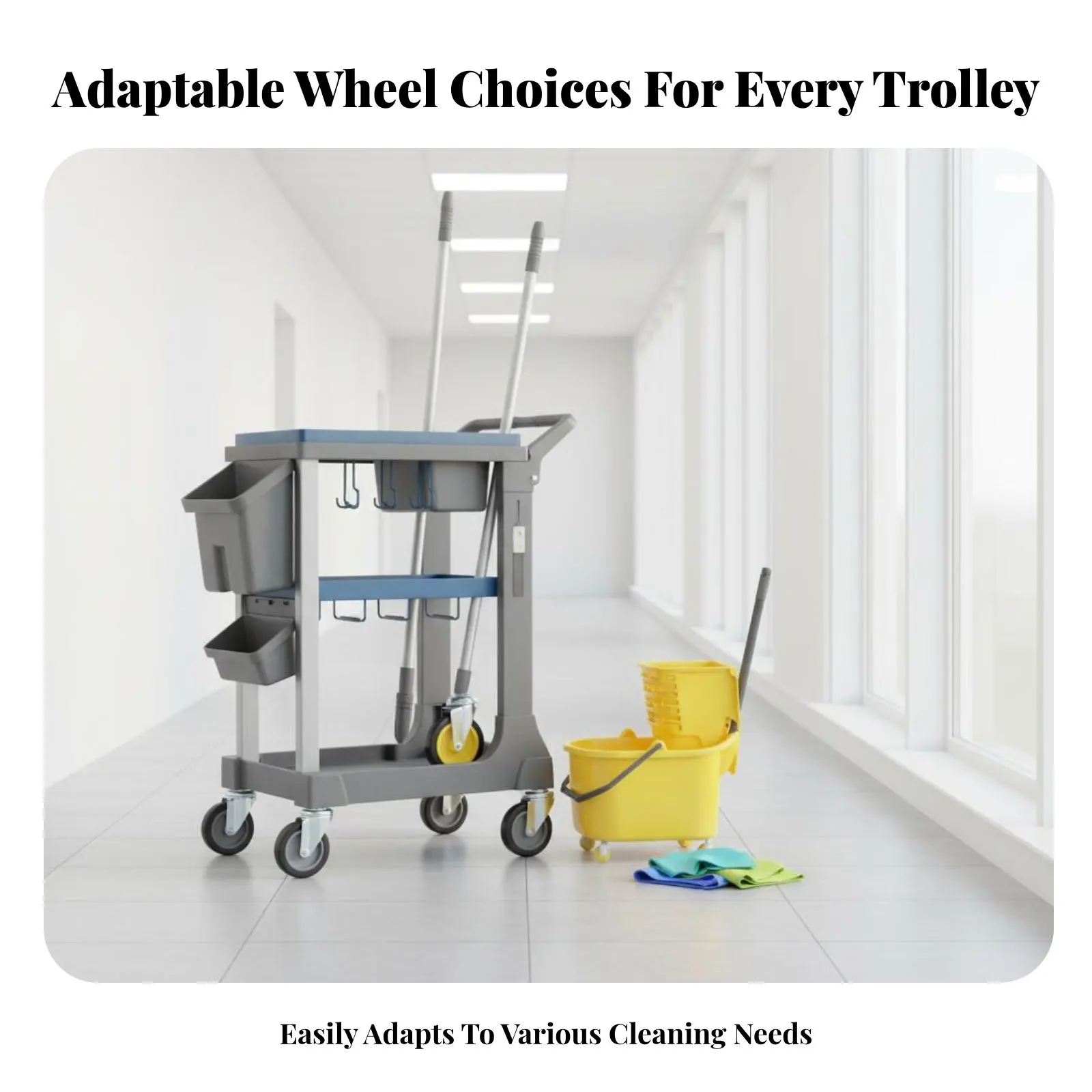 Rotating Caster Caster Effortless Rolling Small Apparatus Wheel sturdyDuty Non-Marking for Cleaners, Household Users, Hotels
Rotating Caster Caster Effortless Rolling Small Apparatus Wheel sturdyDuty Non-Marking for Cleaners, Household Users, Hotels