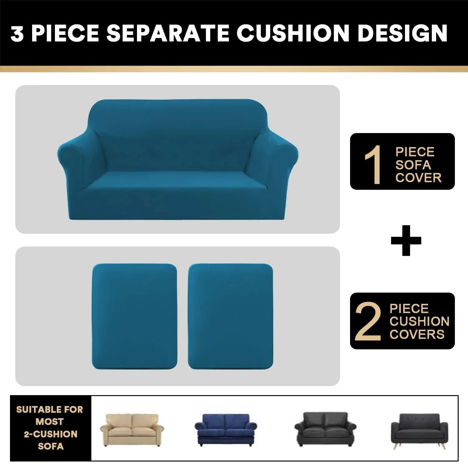 Princedeco Stretch Love Seat Couch Covers For Living Room, 3 Piece Couch Cover With 2 Cushion, Love Seat Sofa Cover For Dogs
Princedeco Stretch Love Seat Couch Covers For Living Room, 3 Piece Couch Cover With 2 Cushion, Love Seat Sofa Cover For Dogs